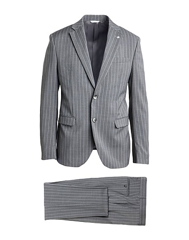MANUEL RITZ Suits Grey 100% Virgin Wool
