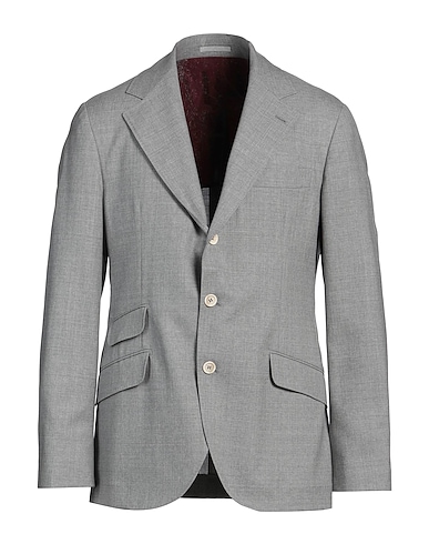 BRUNELLO CUCINELLI Blazer Grey 100% Virgin Wool