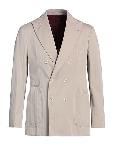 BRUNELLO CUCINELLI Blazer Taupe 85% Cotton, 15% Silk