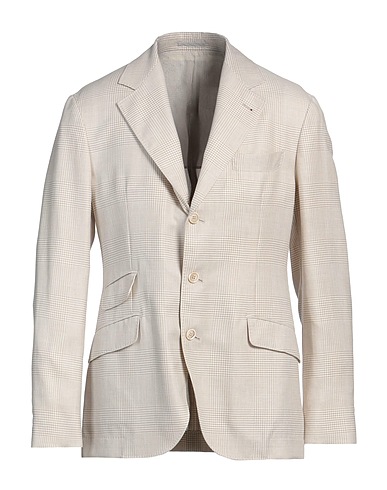 BRUNELLO CUCINELLI Blazer Beige 49% Lana, 38% Lino, 9% Seta, 4% Ramiè