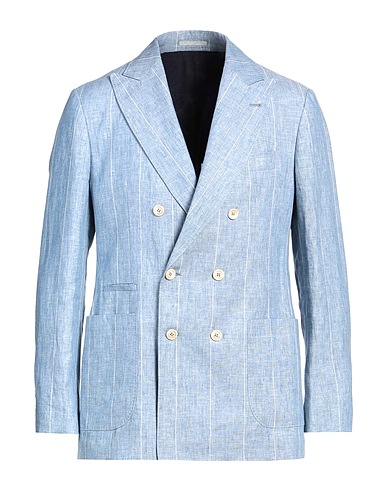 BRUNELLO CUCINELLI Blazer Light blue 100% Linen