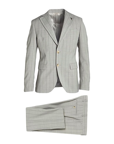 PAOLONI Trajes Gris perla 100% Lana Virgen
