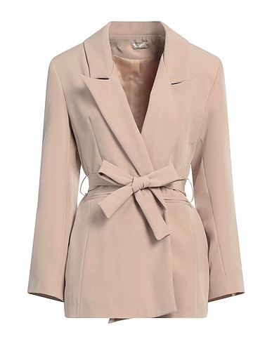 RITA LEVI CASHMERE Blazer Beige 89% Polyester, 11% Elastane