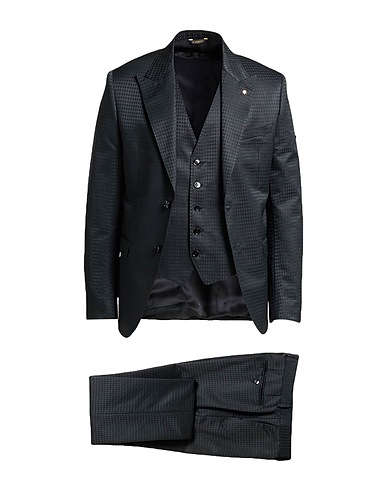 MANUEL RITZ Anzüge Schwarz 50% Wolle, 50% Polyester
