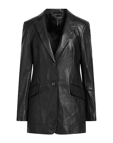 RAG & BONE Blazer Black 100% Sheepskin