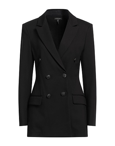 RAG & BONE テーラードジャケット ブラック レーヨン 68% / ナイロン 28% / ポリウレタン 4%