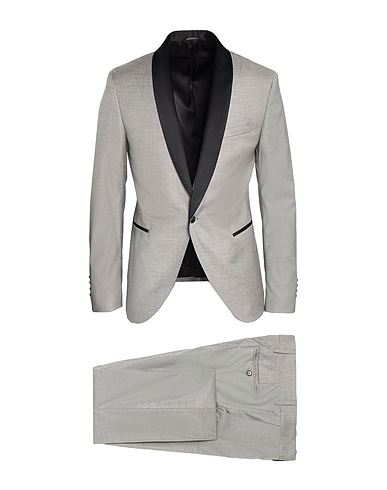 PAOLONI Suits Grey 57% Virgin Wool, 40% Viscose, 3% Elastane