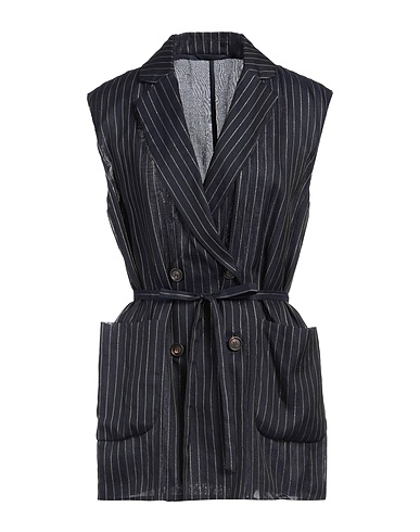 BRUNELLO CUCINELLI Blazer Midnight blue 97% Cotton, 2% Cupro, 1% Polyester, Brass