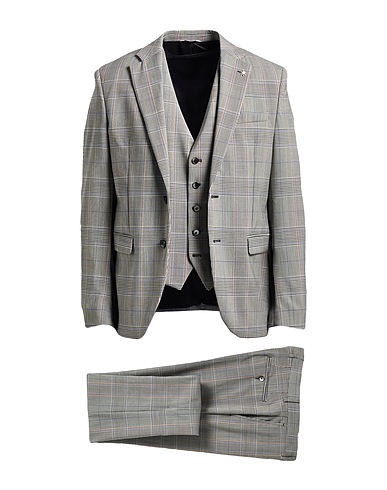MANUEL RITZ Suits Black 100% Virgin Wool
