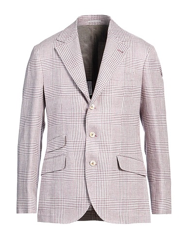 BRUNELLO CUCINELLI Blazer Mauve 74% Linen, 24% Wool, 2% Silk