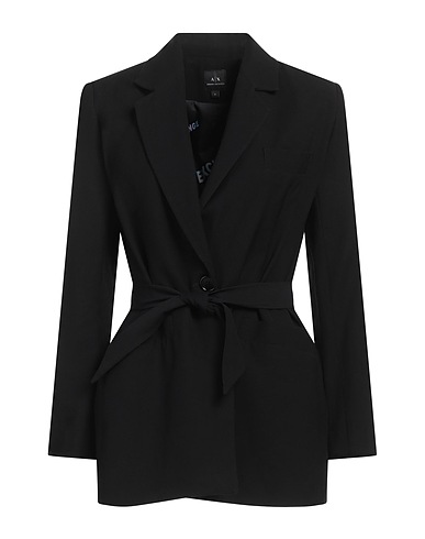 ARMANI EXCHANGE Blazer Black 53% Viscose, 47% Cotton