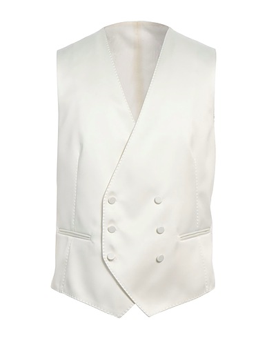 TAGLIATORE Suit vest Ivory 100% Polyester