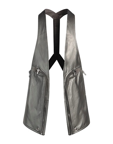 RICK OWENS Suit vest Grey 100% Lambskin