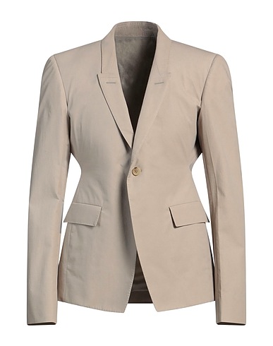 RICK OWENS Blazer Taupe 100% Cotton, Buffalo Horn
