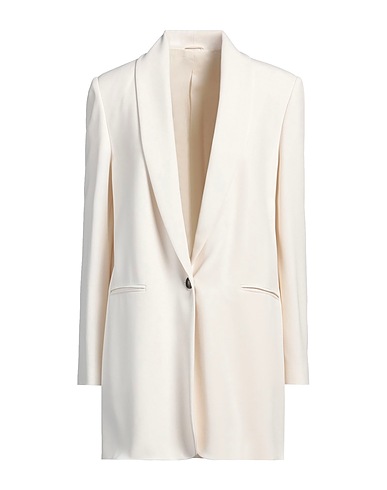 BRUNELLO CUCINELLI Blazer Cream 52% Acetate, 48% Silk, Brass