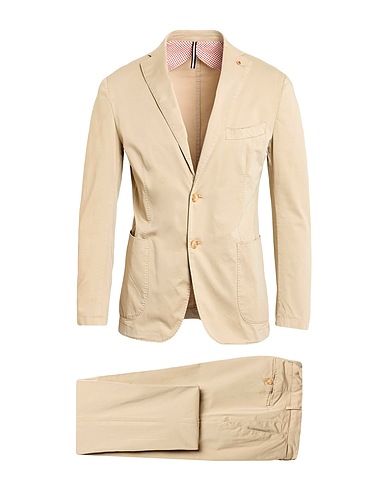 JERRY KEY Trajes Beige 98% Algodón, 2% Elastán