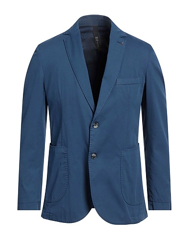 S17 MILANO Blazer Light blue 97% Cotton, 3% Elastane