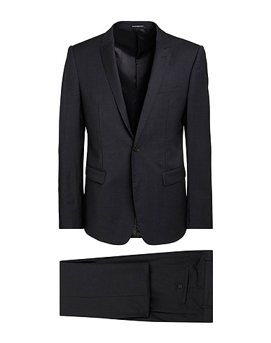EMPORIO ARMANI Suits Charcoal 98% Wool, 2% Elastane