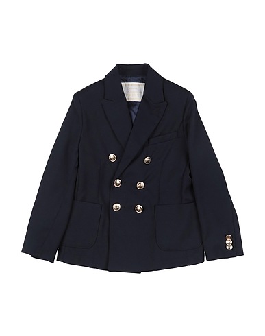 DANIELE ALESSANDRINI Blazer COLLECTION PRIVÈ Midnight blue 87% Polyester, 11% Viscose, 2% Elastane