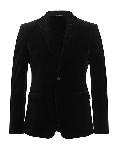 EMPORIO ARMANI Blazer Black 98% Cotton, 2% Elastane