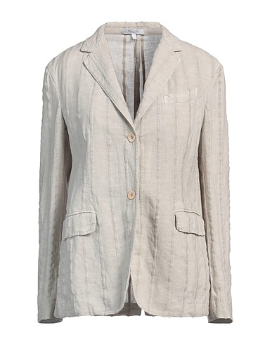 BOGLIOLI Blazer Light grey 75% Linen, 25% Cotton