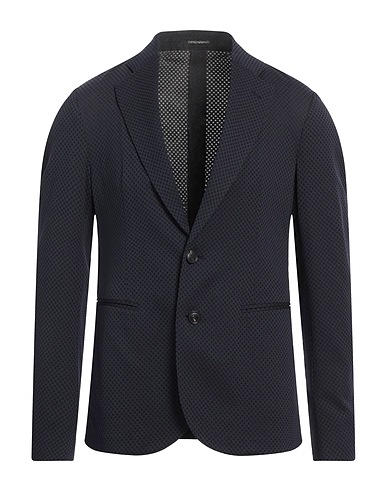 EMPORIO ARMANI Blazer Navy blue 97% Polyamide, 3% Elastane