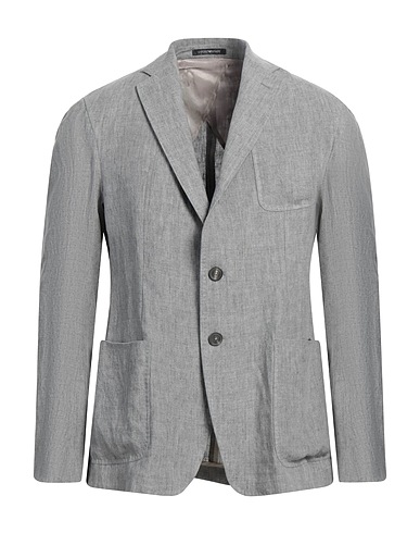 EMPORIO ARMANI Blazer Light grey 100% Linen