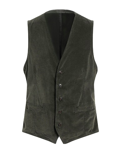 L.B.M. 1911 Waistcoat Military green 99% Cotton, 1% Elastane