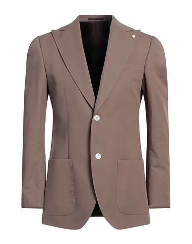 LUIGI BIANCHI Mantova Blazer Khaki 100% Cotton