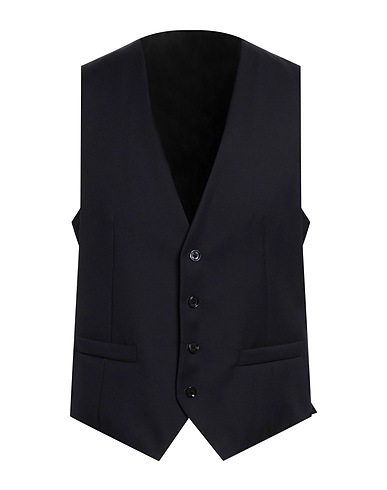 CC COLLECTION CORNELIANI Waistcoat Midnight blue 100% Virgin Wool
