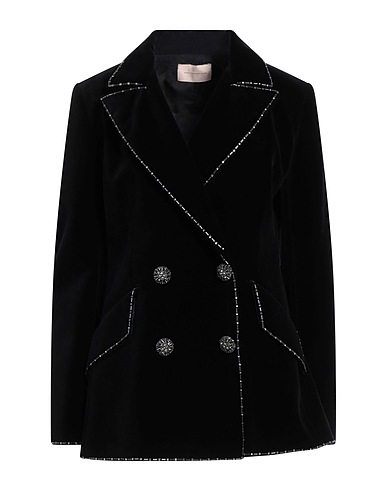 CHRISTOPHER KANE Blazer Black 85% Cotton, 15% Modal, Glass, Viscose
