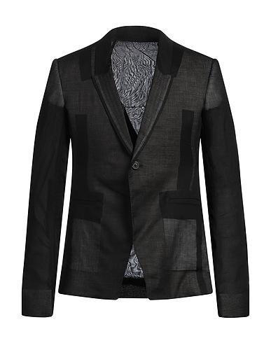 RICK OWENS Blazer Black 100% Cotton