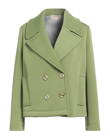 KAOS JEANS Double breasted pea coat Military green 95% Polyester, 5% Elastane