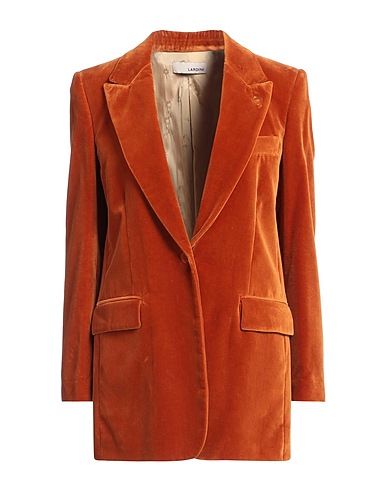 LARDINI Jackett Rostrot 100% Baumwolle