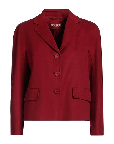 MAX MARA STUDIO Blazer Burgundy 100% Virgin Wool