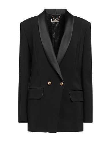 ELISABETTA FRANCHI Jackett Schwarz 97% Viskose, 3% Elastan