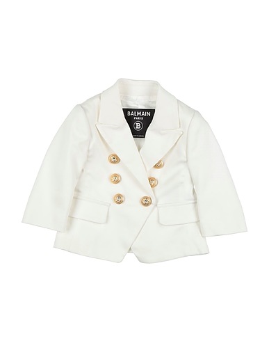 BALMAIN Blazer White 58% Cotton, 40% Viscose, 2% Elastane