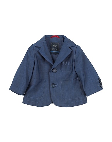 FAY Blazer Navy blue 84% Virgin Wool, 16% Mohair wool, Polyester