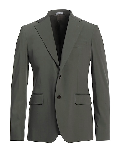 BRIAN DALES Blazer Military green 40% Polyester, 34% Wool, 20% Polyamide, 6% Elastane