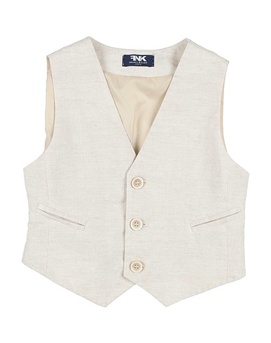 MANUELL & FRANK Waistcoat Beige 100% Linen