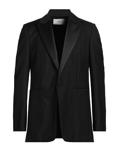 AMI ALEXANDRE MATTIUSSI Blazer Black 60% Mohair wool, 40% Virgin Wool, Polyester