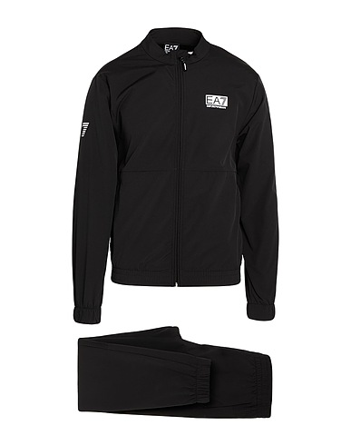 EA7 Athletic outfit Black 100% Polyester, Elastane
