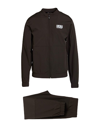 EA7 Athletic outfit Charcoal 100% Polyester, Elastane