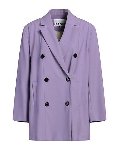 GANNI Blazer Mauve 48% Recycled polyester, 45% EcoVero™ viscose, 4% Elastane, 3% Polyester