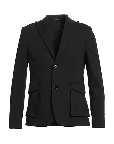 GREY DANIELE ALESSANDRINI Blazer Nero 52% Cotone, 40% Poliammide, 8% Elastan