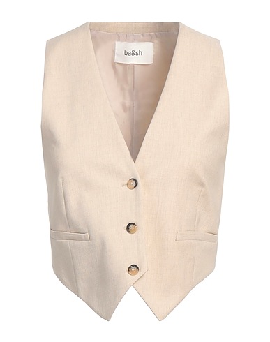 BA&SH Waistcoat Beige 49% Viscose, 49% Polyester, 2% Elastane