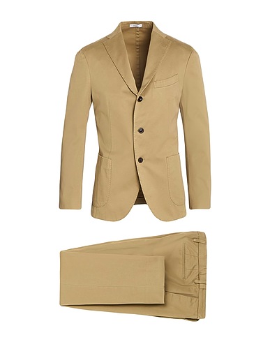 BOGLIOLI Anzüge Khaki 97% Baumwolle, 3% Elastan