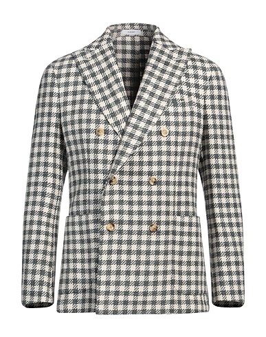 BOGLIOLI Blazer Dark green 37% Cotton, 36% Linen, 27% Virgin Wool