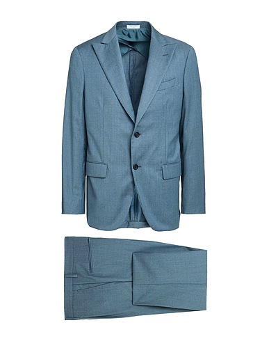 BOGLIOLI Suits Slate blue 100% Virgin Wool