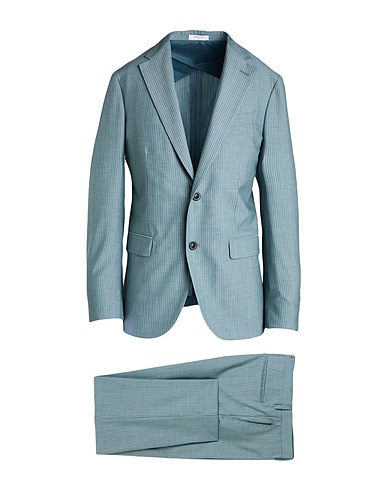 BOGLIOLI Suits Slate blue 100% Virgin Wool